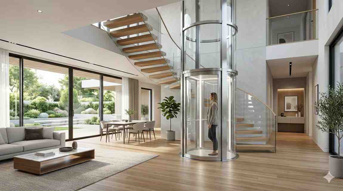 Glass Residential Home Elevators and Modern Design Trends